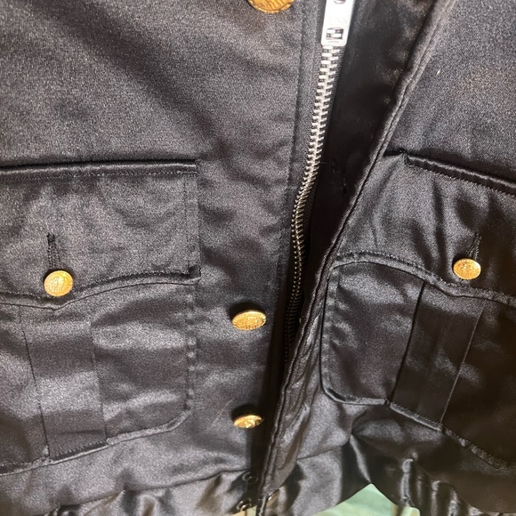 Vintage tuffy anr coat black 38R United States buttons retro - Picture 4 of 7